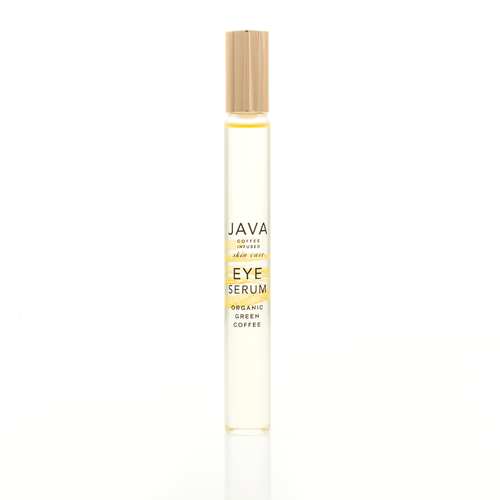 Java Eye Illuminating Serum in beautiful glass bottle with rollerball