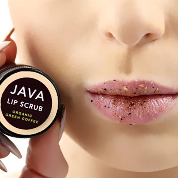 DEMITASSE LIP SCRUB is all natural and all ingredients are edible- Java Skin Care