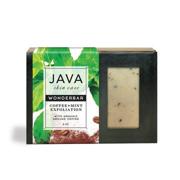 Mint exfoliating Wonderbar soap in a box