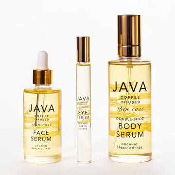 JAVA Luxury Serum Collection containing Face Serum, Eye Serum and Body Serum